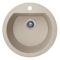 Laveo Dafne Granite Sink 1 Bowl - Beige